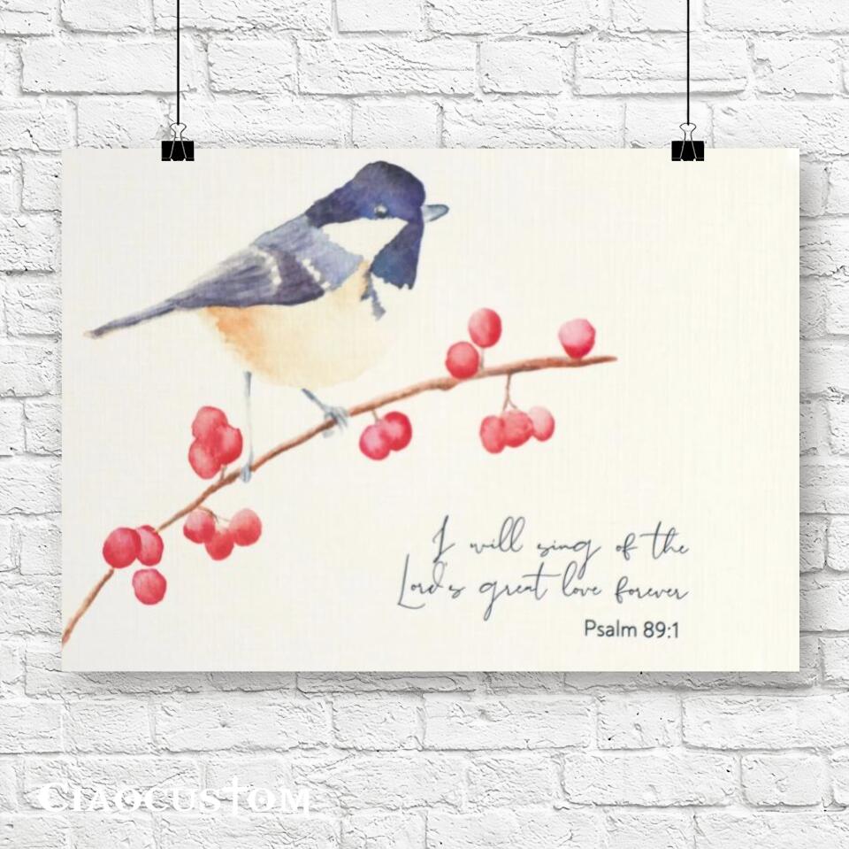 I Will Sing Of The Lovely Great Love Forever Painting - Jesus Poster - Jesus Canvas - Christian Canvas Wall Art - Christian Gift - Ciaocustom