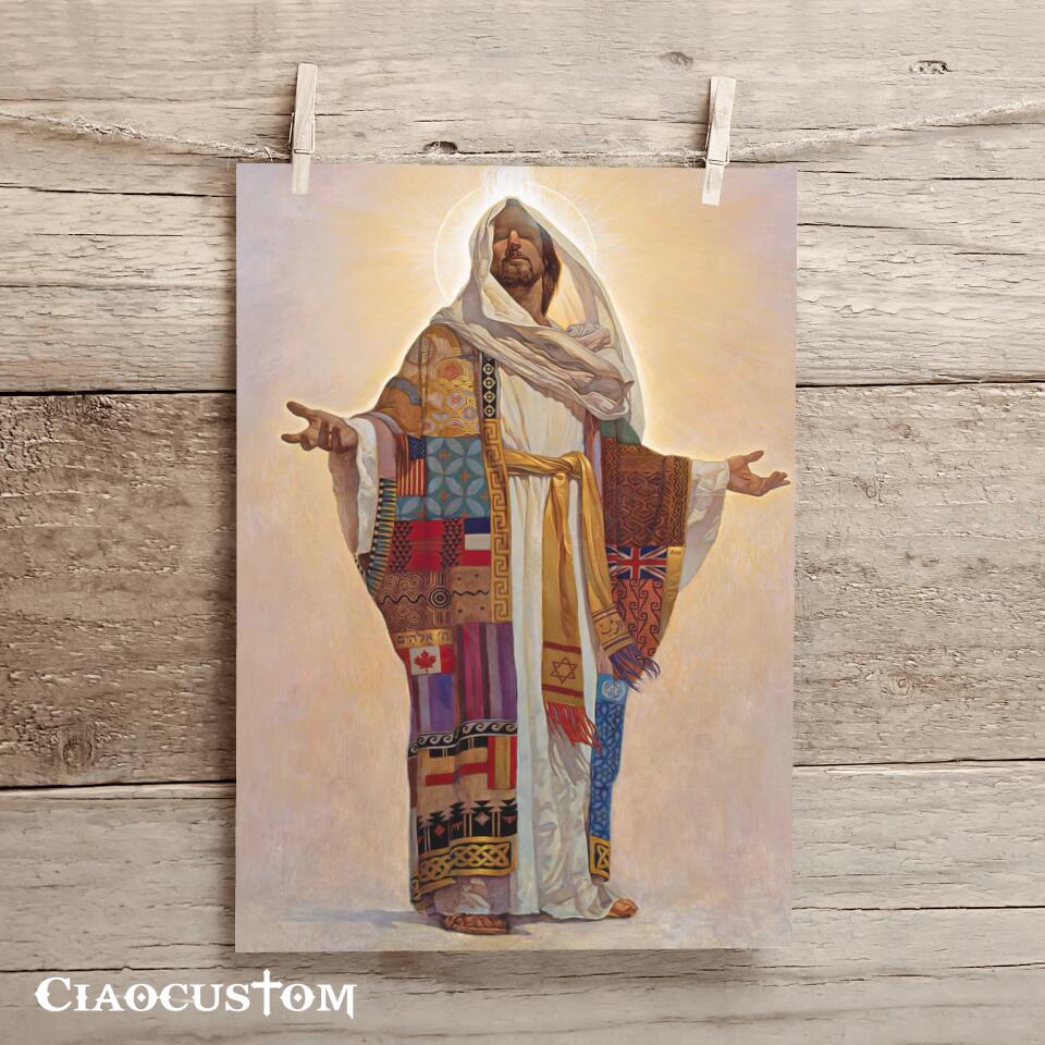 Coat Of Many Colours In The Bible - Jesus Painting - Jesus Poster - Jesus Canvas - Christian Canvas Wall Art - Christian Gift - Ciaocustom