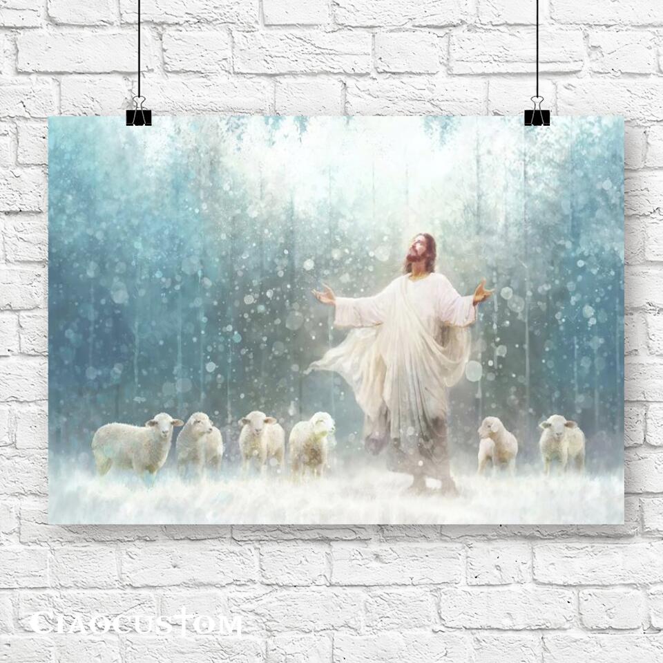 Radiance - Jesus Painting - Jesus Poster - Jesus Canvas - Christian Canvas Wall Art - Christian Gift - Ciaocustom