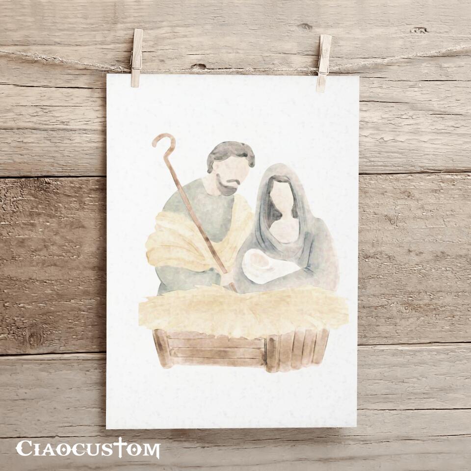 Christmas Baby Jesus - Jesus Pictures - Jesus Canvas - Jesus Wall Art - Christ Pictures - Christian Canvas Prints - Gift For Christian - Ciaocustom