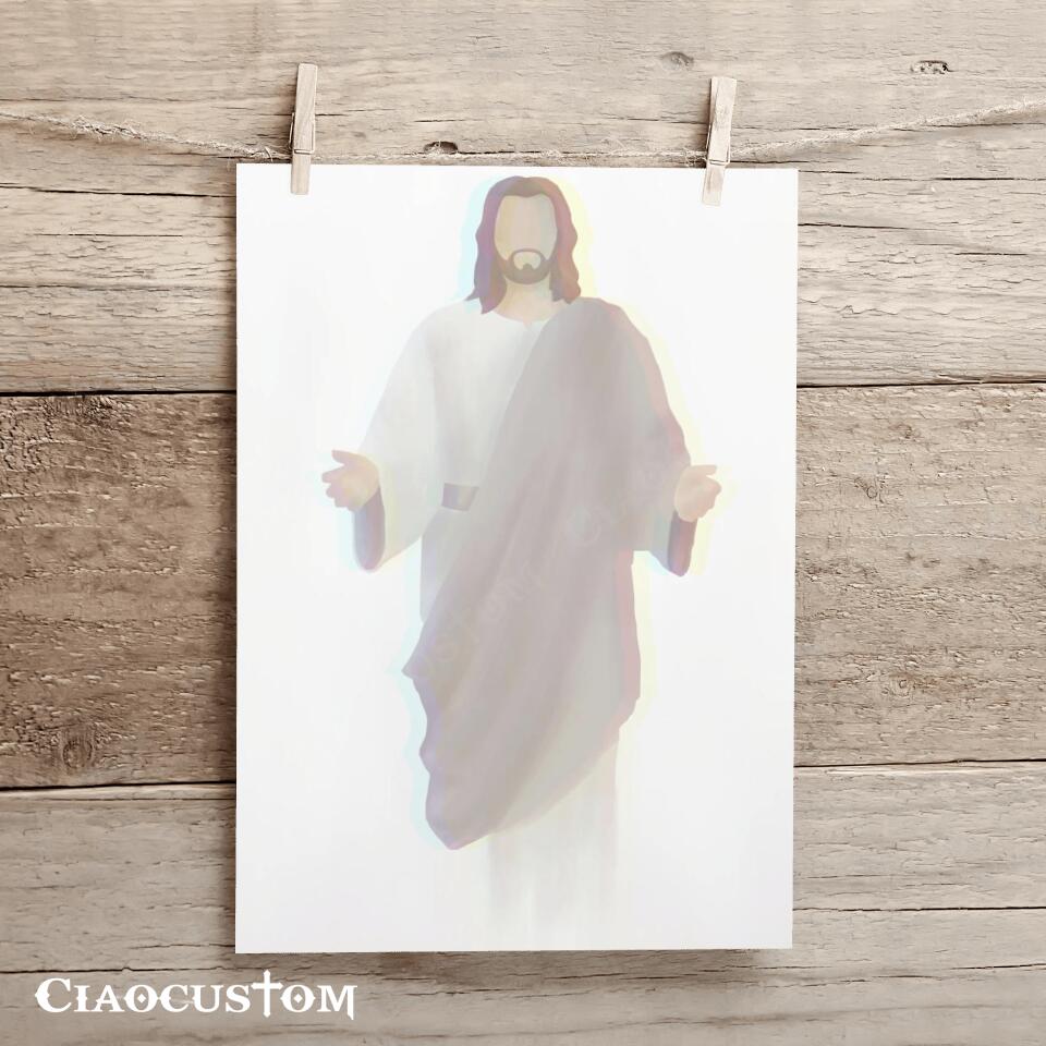 Come Unto Him - Jesus Pictures - Jesus Canvas Poster - Jesus Wall Art - Christ Pictures - Christian Canvas Prints - Gift For Christian - Ciaocustom