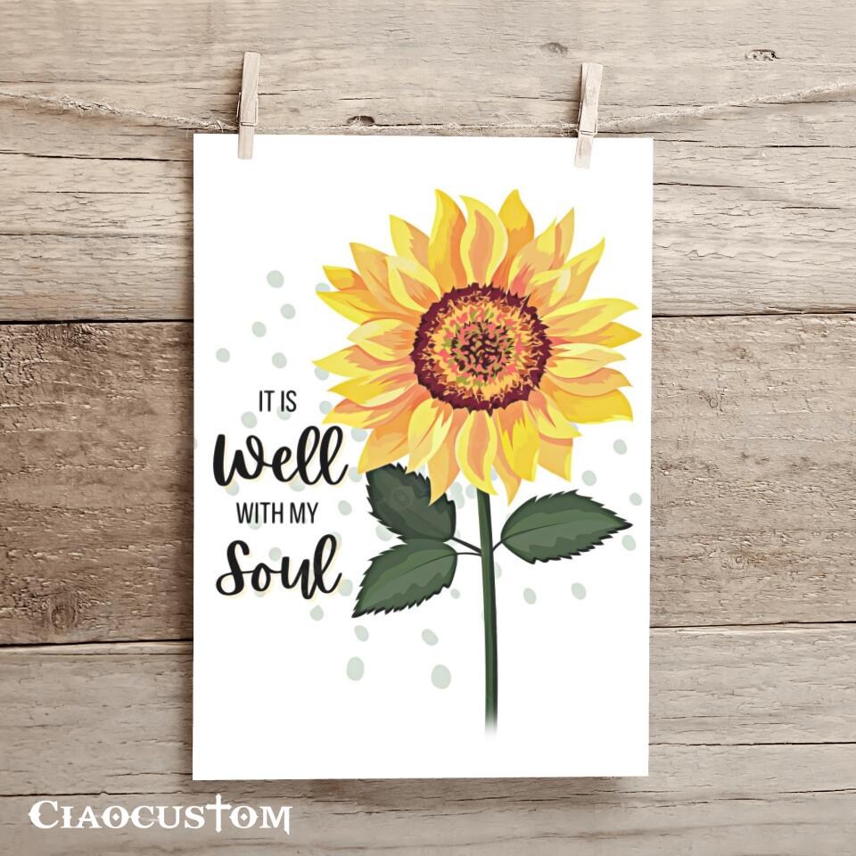 It Is Well With My Soul - Jesus Pictures - Jesus Canvas Poster - Jesus Wall Art - Christ Pictures - Christian Canvas Prints - Ciaocustom