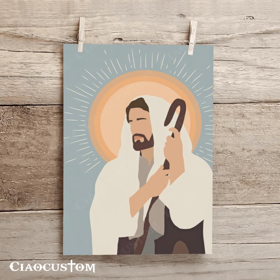 Boho Christian - Jesus Pictures - Jesus Canvas Poster - Jesus Wall Art - Christ Pictures - Christian Canvas Prints - Faith Canvas - Ciaocustom