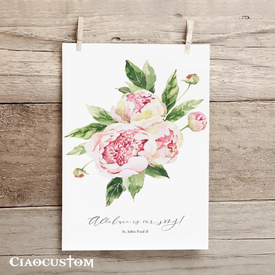 Alleluia Is Our Song - Canvas Wall Art - Christian Canvas Prints - Faith Canvas - Bible Verse Canvas - Ciaocustom