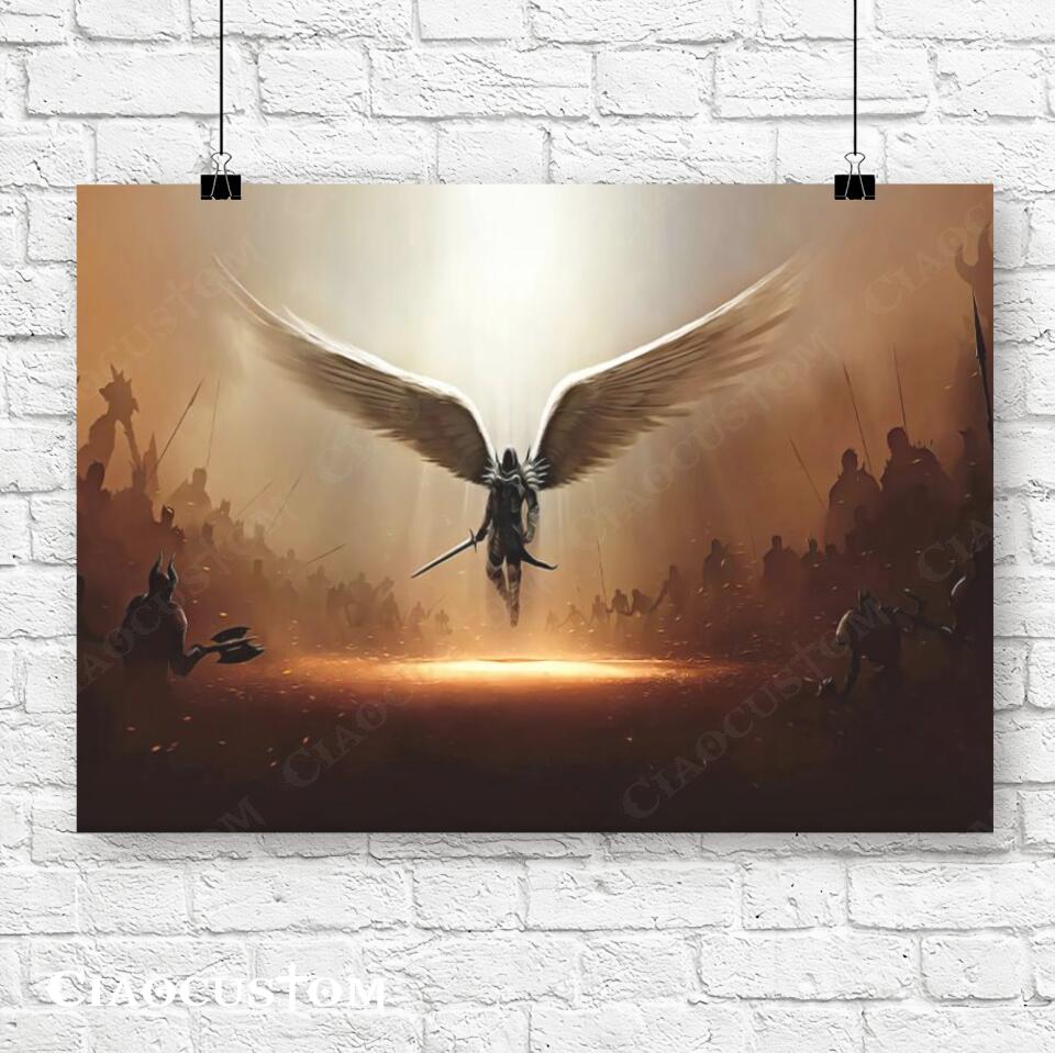 Wing of God - Christian Canvas Wall Art - Christian Wall Decor - Christian Artwork - Religious Wall Decor - Scripture Wall Art - Ciaocustom