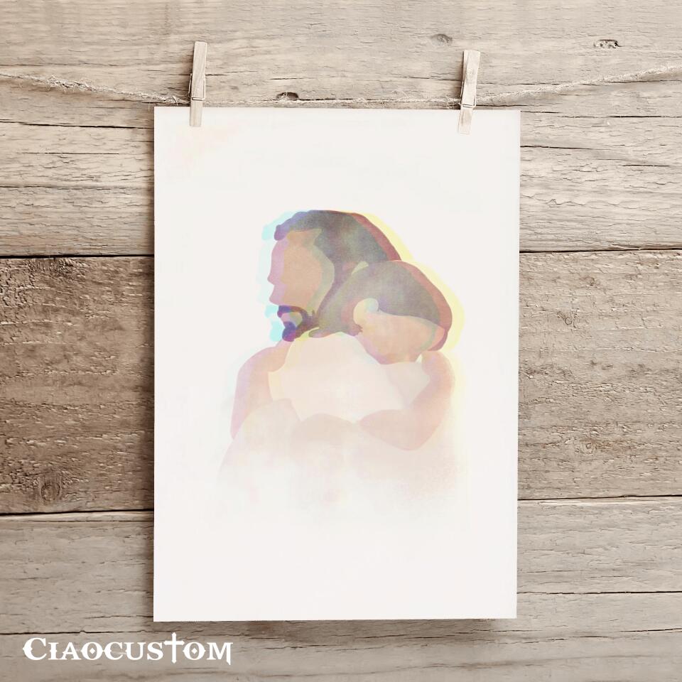 Christ's Embrace - Jesus Pictures - Jesus Canvas Poster - Jesus Wall Art - Christ Pictures - Christian Canvas Prints - Faith Canvas - Ciaocustom