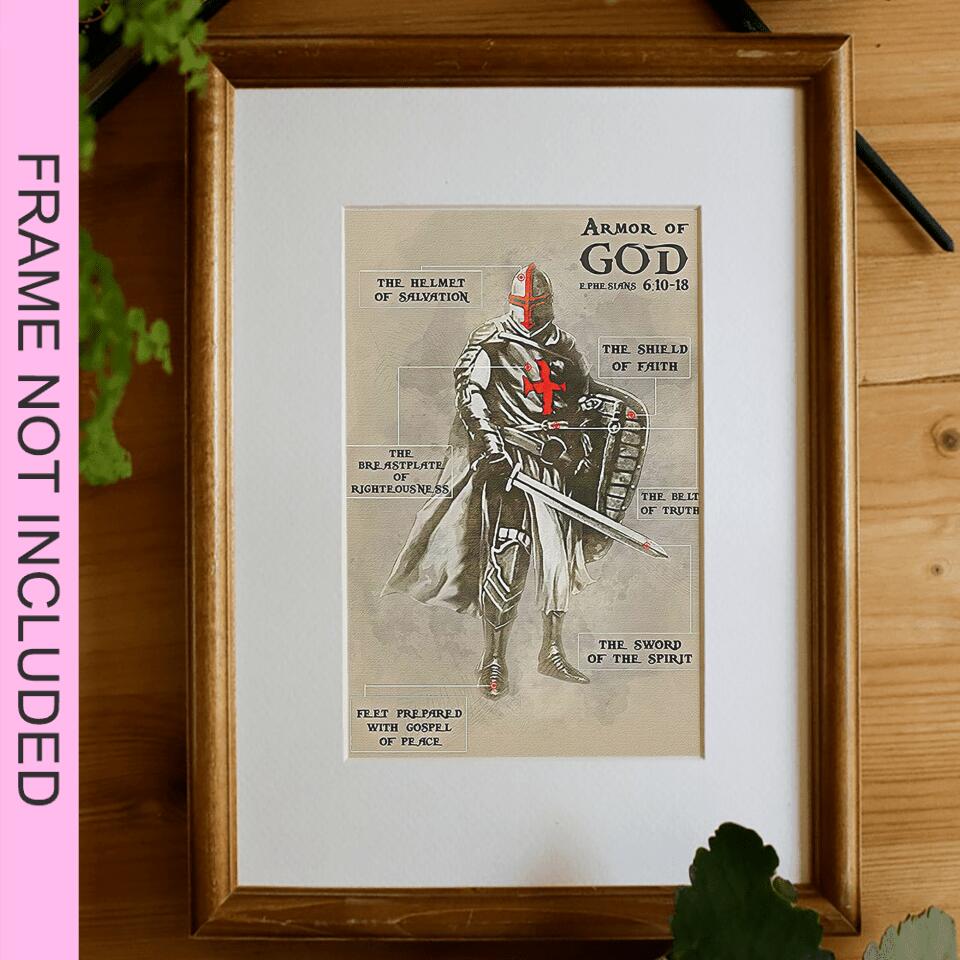 Armor Of God Fine Art Print - Christian Wall Art Prints - Bible Verse Wall Art - Best Prints For Home