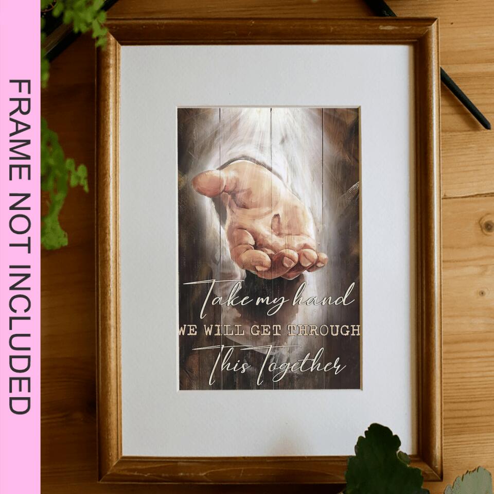 Take My Hand - Fine Art Print - Jesus Pictures - Christian Wall Art Prints - Best Prints For Home - Art Pictures - Gift For Christian - Ciaocustom