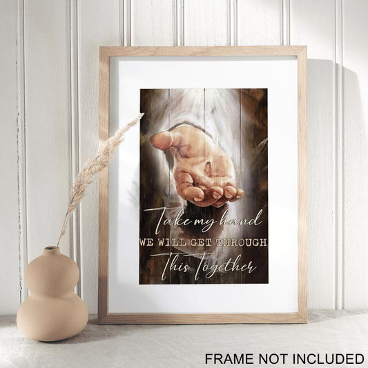 Take My Hand - Fine Art Print - Jesus Pictures - Christian Wall Art Prints - Best Prints For Home - Art Pictures - Gift For Christian - Ciaocustom