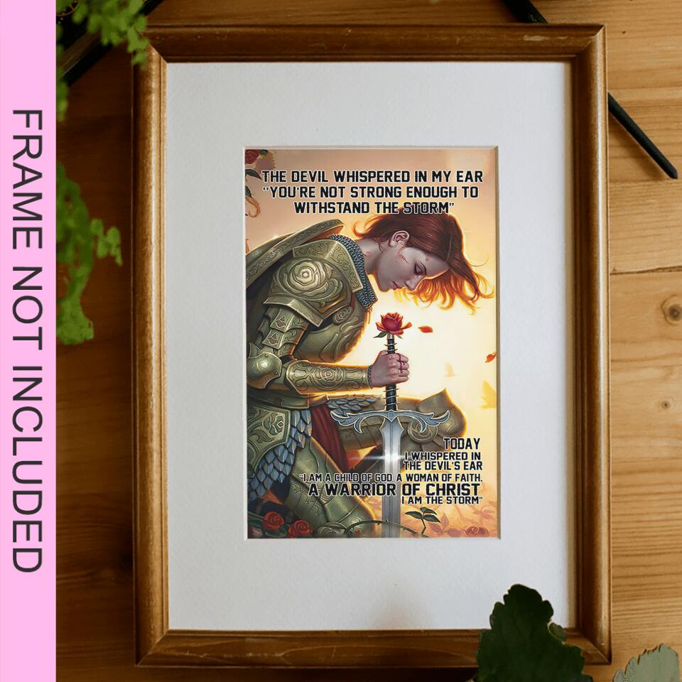 A Warrior Of Christ Fine Art Print - Christian Wall Art Prints - Bible Verse Wall Art - Best Prints For Home - Gift For Christian - Ciaocustom