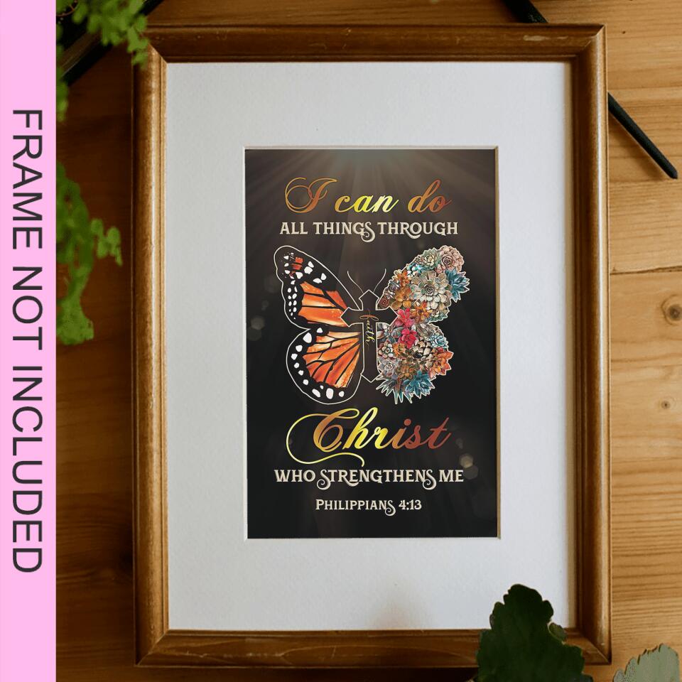 I Can Do Fine Art Print - Christian Wall Art Prints - Bible Verse Wall Art - Best Prints For Home - Gift For Christian - Ciaocustom
