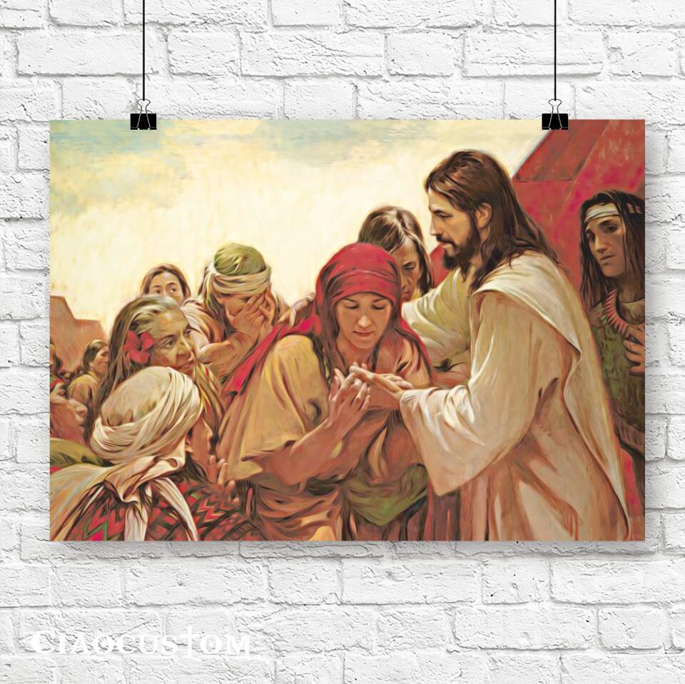Jesus Canvas Art 33 - Jesus Poster - Jesus Canvas - Christian Gift - Jesus Canvas Painting - Ciaocustom