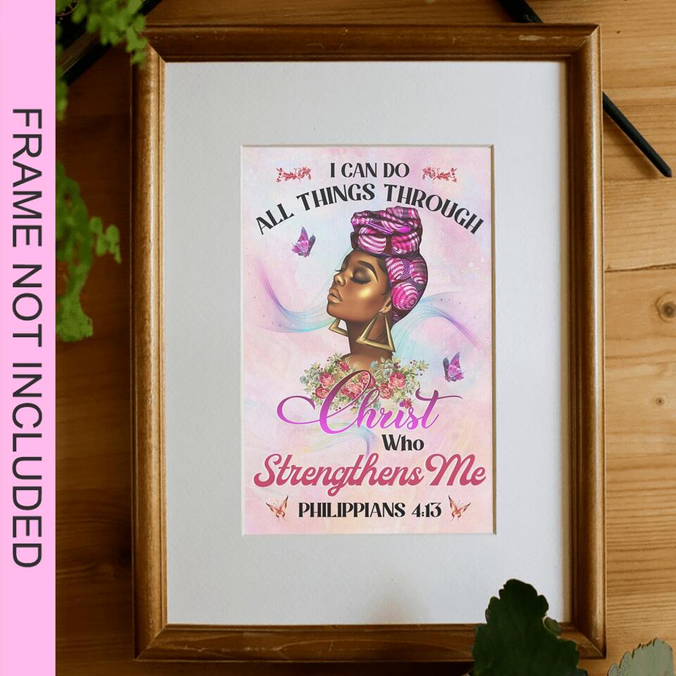 I Can Do All Things Fine Art Print - Christian Wall Art Prints - Bible Verse Wall Art - Best Prints For Home - Gift For Christian - Ciaocustom