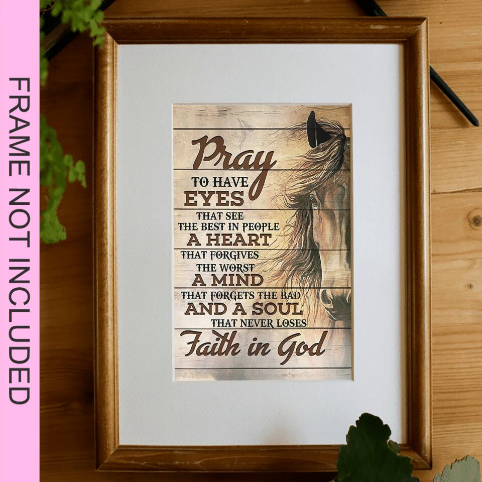 Pray To Have Eyes Fine Art Print - Christian Wall Art Prints - Bible Verse Wall Art - Best Prints For Home - Gift For Christian - Ciaocustom