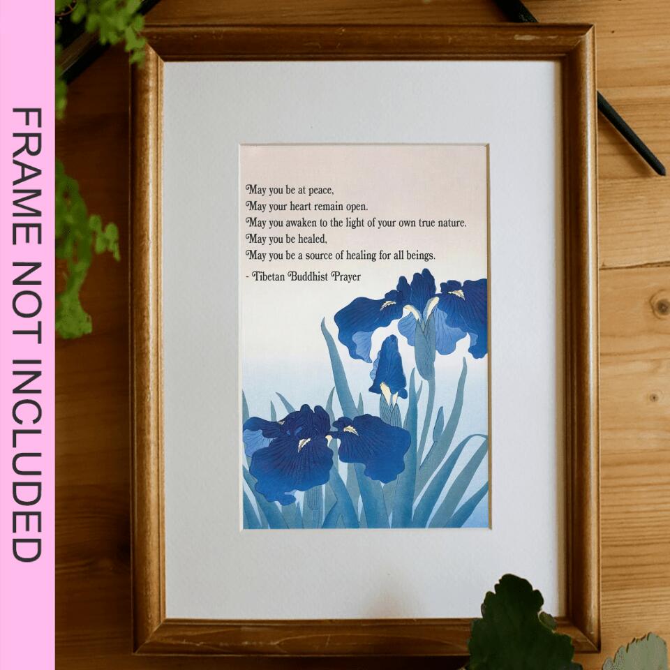 May You Be At Peace Fine Art Print - Christian Wall Art Prints - Bible Verse Wall Art - Best Prints For Home - Gift For Christian - Ciaocustom