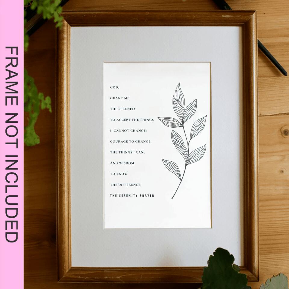 God 1 - I Cannot Change Fine Art Print - Christian Wall Art Prints - Bible Verse Wall Art - Best Prints For Home - Gift For Christian - Ciaocustom