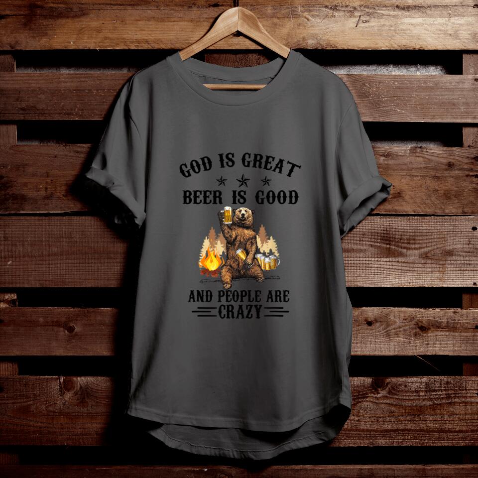 GOd Is Great Beer Is Good - Bible Verse T Shirts - Religious T Shirts - Religious Shirts - Ciaocustom