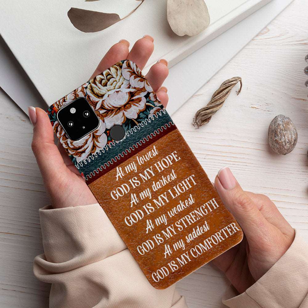 At My Lowest God Is My Hope - Hummingbirds - Christian Phone Case - Religious Phone Case - Bible Verse Phone Case - Ciaocustom