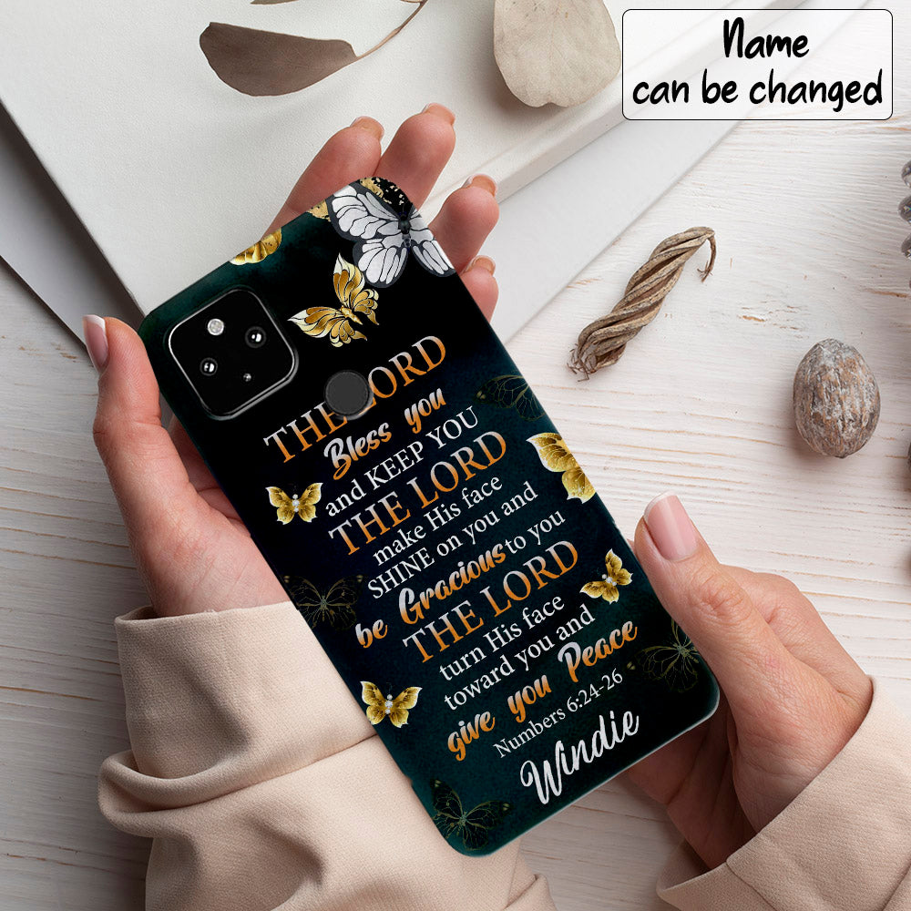 The Lord Bless You - Personalized Phone Case - Christian Phone Case - Jesus Phone Case - Bible Verse Phone Case - Ciaocustom