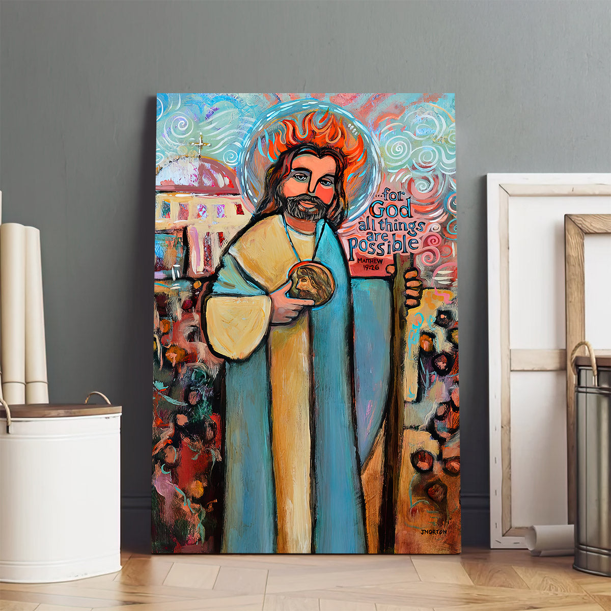 St. Jude Canvas Wall Art - Religious Posters Catholic - Ciaocustom