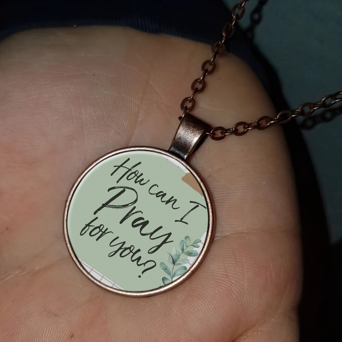 Catholic Necklace - How Can I Pray for You - Religious Pendant - Jesus Necklace - Ciaocustom