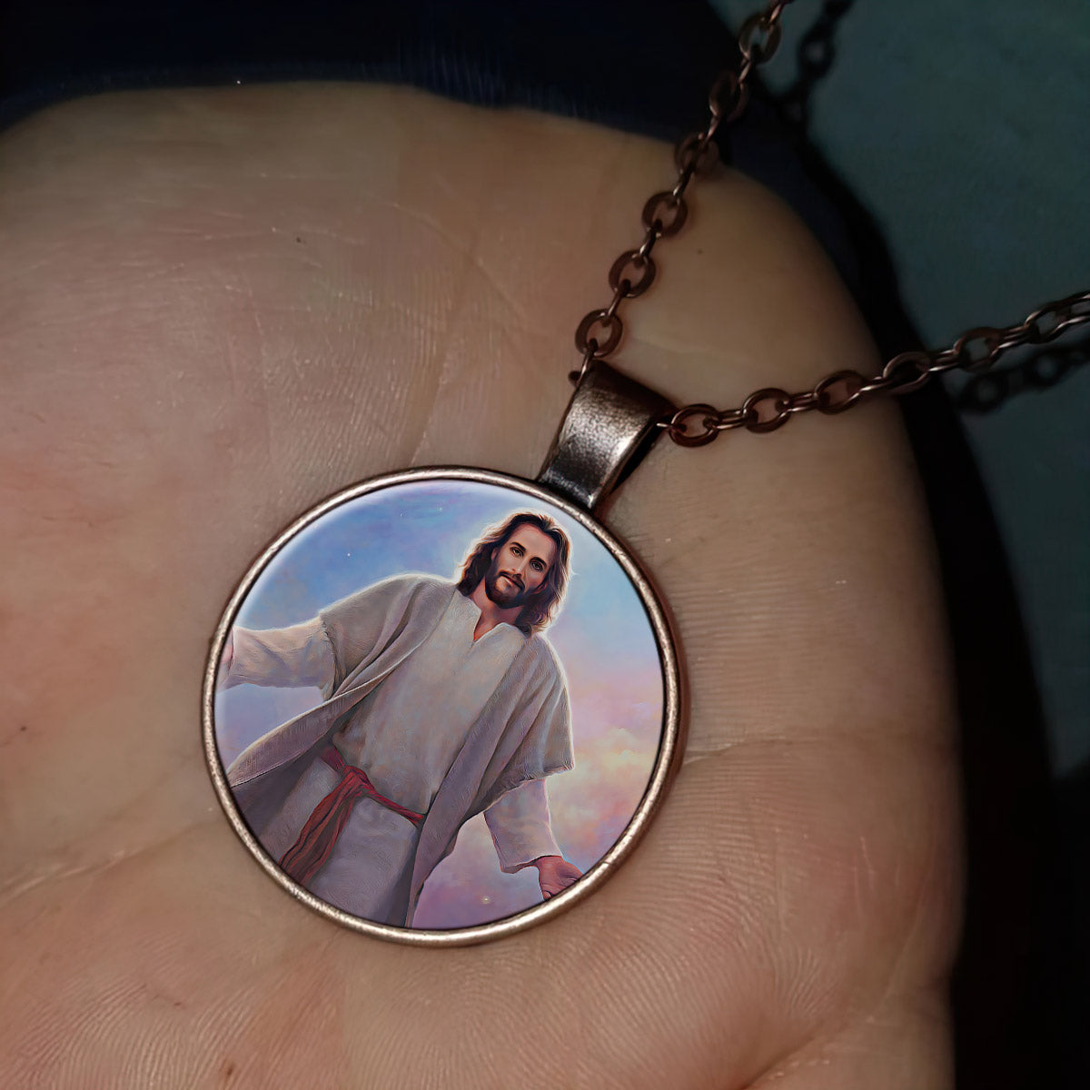 Jesus Sacred Space - Religious Pendant - Religious Necklace - Catholic Necklace - Ciaocustom