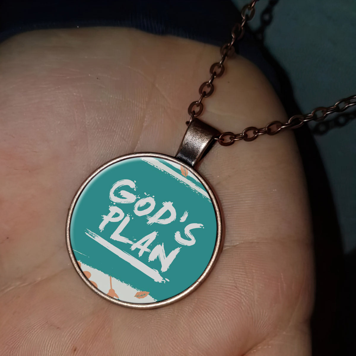 God's Plan - Religious Pendant - Jesus Necklace - Religious Necklace - Ciaocustom