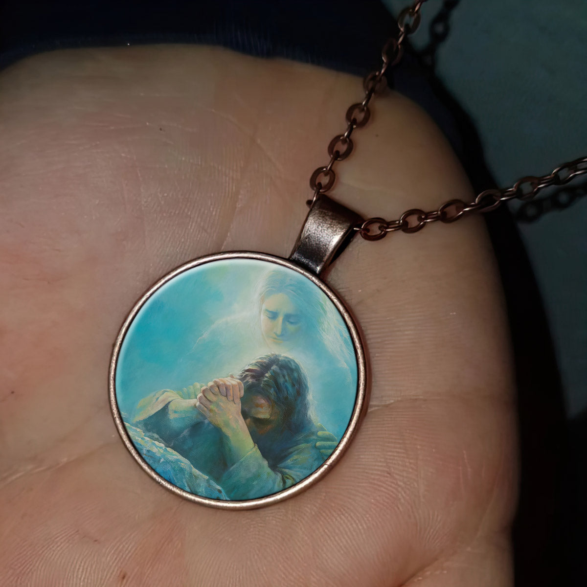 Jesus Prayer - Religious Necklace - Jesus Pendant - Catholic Necklace - Ciaocustom