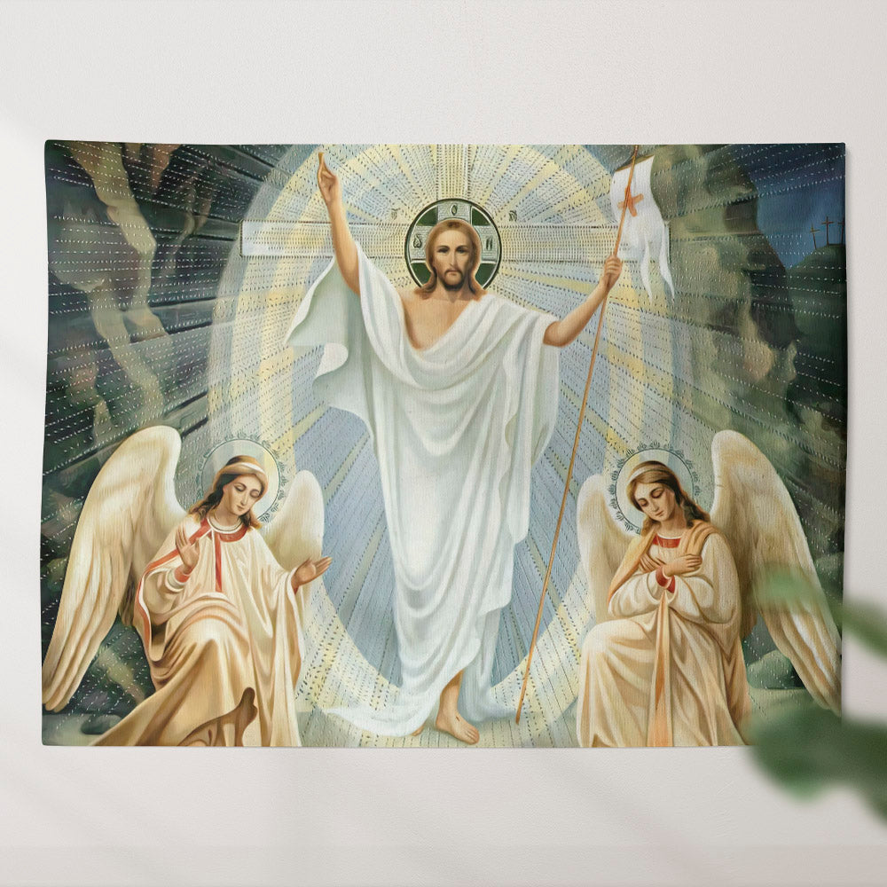 Jesus Tapestry - Biblical Tapestries - Christian Tapestry - Christian Tapestry Wall Hanging - Ciaocustom