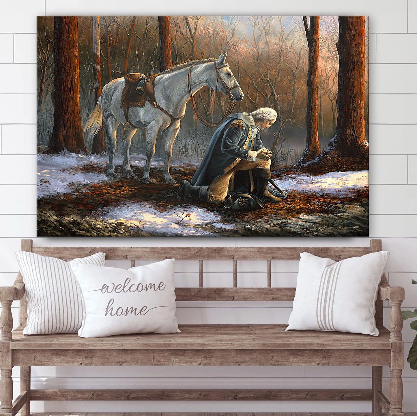 A General Before His King Canvas Pictures - Jesus Canvas Pictures - Christian Wall Art