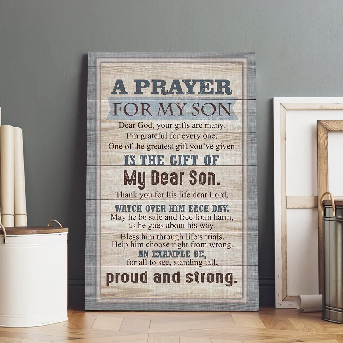 A Prayer For My Son Canvas Wall Art Christian - Religious Canvas Painting