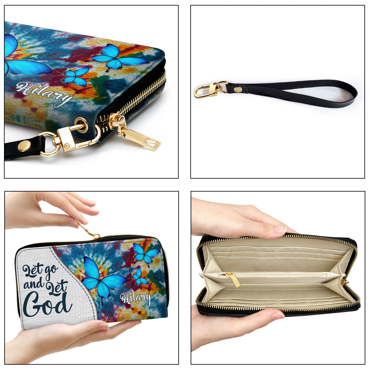 Adorable Personalized Clutch Purse - Let Go And Let God Clutch Purse - Women Clutch Purse