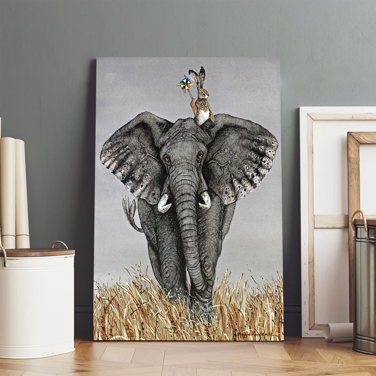 After The Parade Canvas Print - Easter Wall Art - Easter Vertical Canvas - Easter Gift