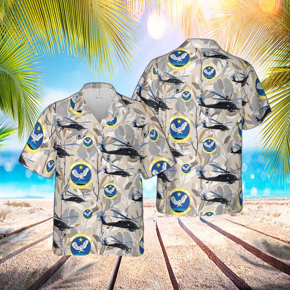 Alaska Air National Guard 176th Wing 210th Rescue Squadron Hh-60g Pave Hawk Hawaiian Shirt - Beachwear For Men - Best Hawaiian Shirts