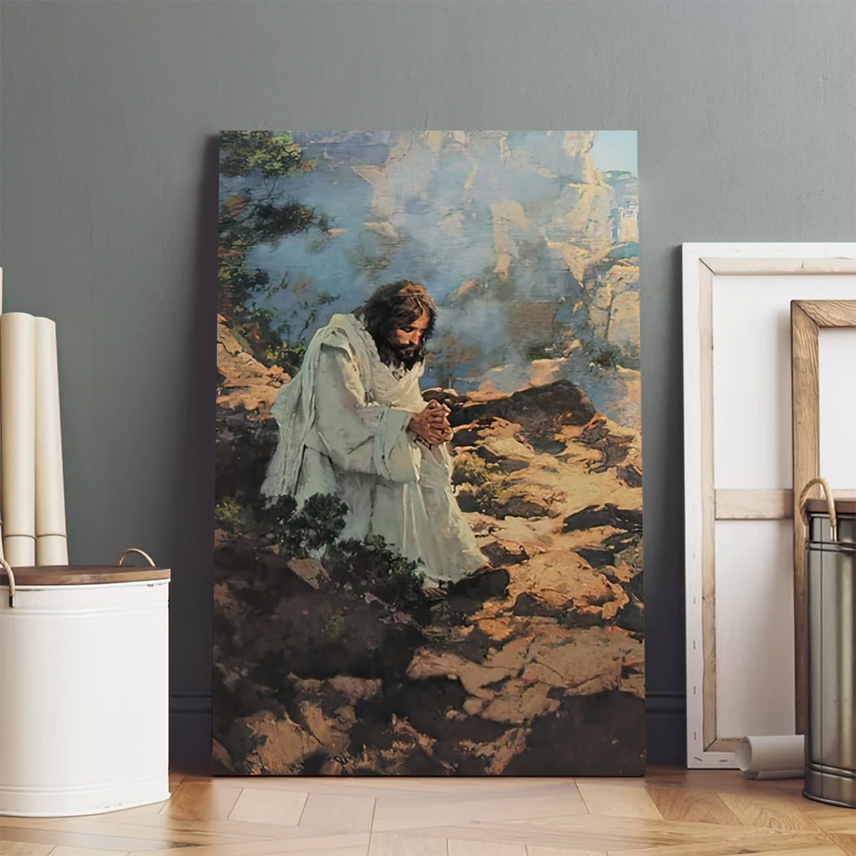 Alone with Jesus Canvas Wall Art - Christian Wall Posters - Ciaocustom