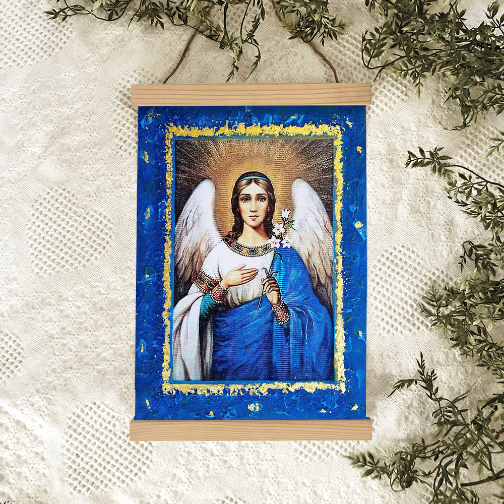 Archangel Gabriel 2 Hanging Canvas Wall Art - Catholic Hanging Canvas Wall Art - Religious Gift - Christian Wall Art Decor