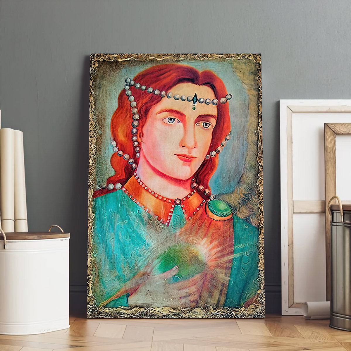 Archangel Raphael Canvas Wall Art - Catholic Canvas Wall Art - Religious Gift - Christian Wall Art Decor
