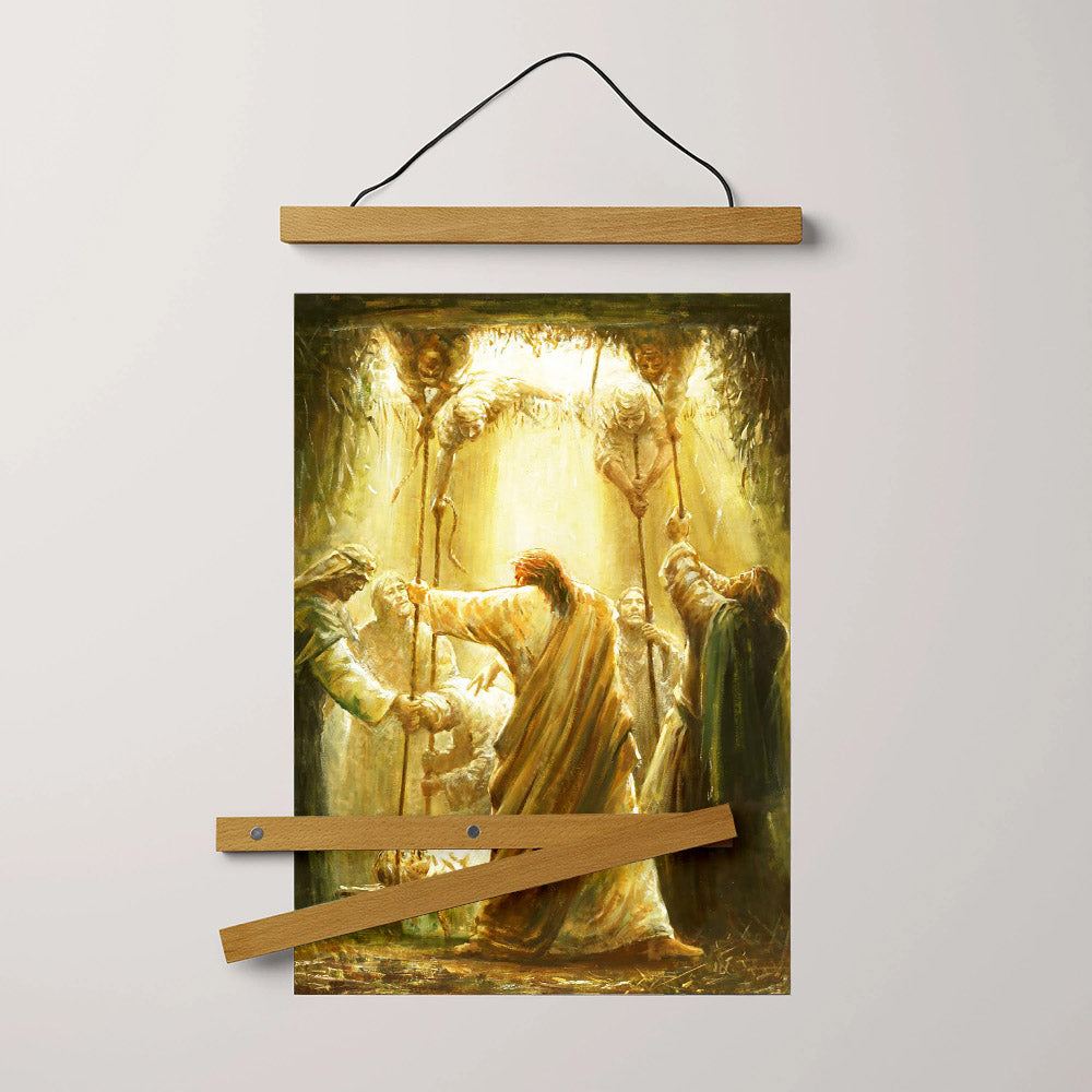 Arise, Take Your Bed And Walk Hanging Canvas Wall Art - Christan Wall Decor - Religious Canvas
