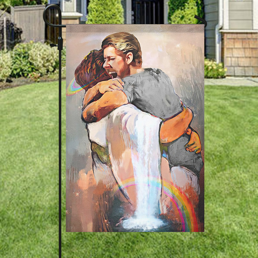 I Held Him And Would Not Let Him Go Flag - Jesus Garden Flag - Decorative Flags - Welcome Flag - Christian Gift - Ciaocustom