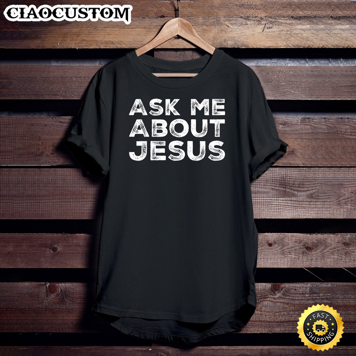 Ask Me About Jesus Faith Christian Evangelism 2 Unisex T Shirt - Men Women T-Shirts