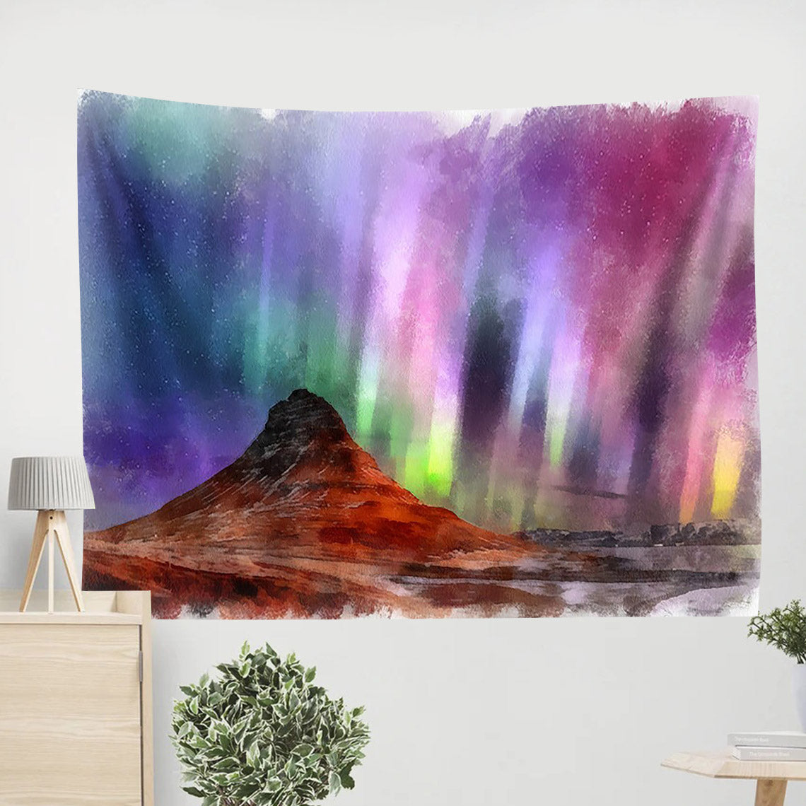 Aurora Polar Lights Painting Tapestry - Tapestry Wall Decor - Home Decor Living Room