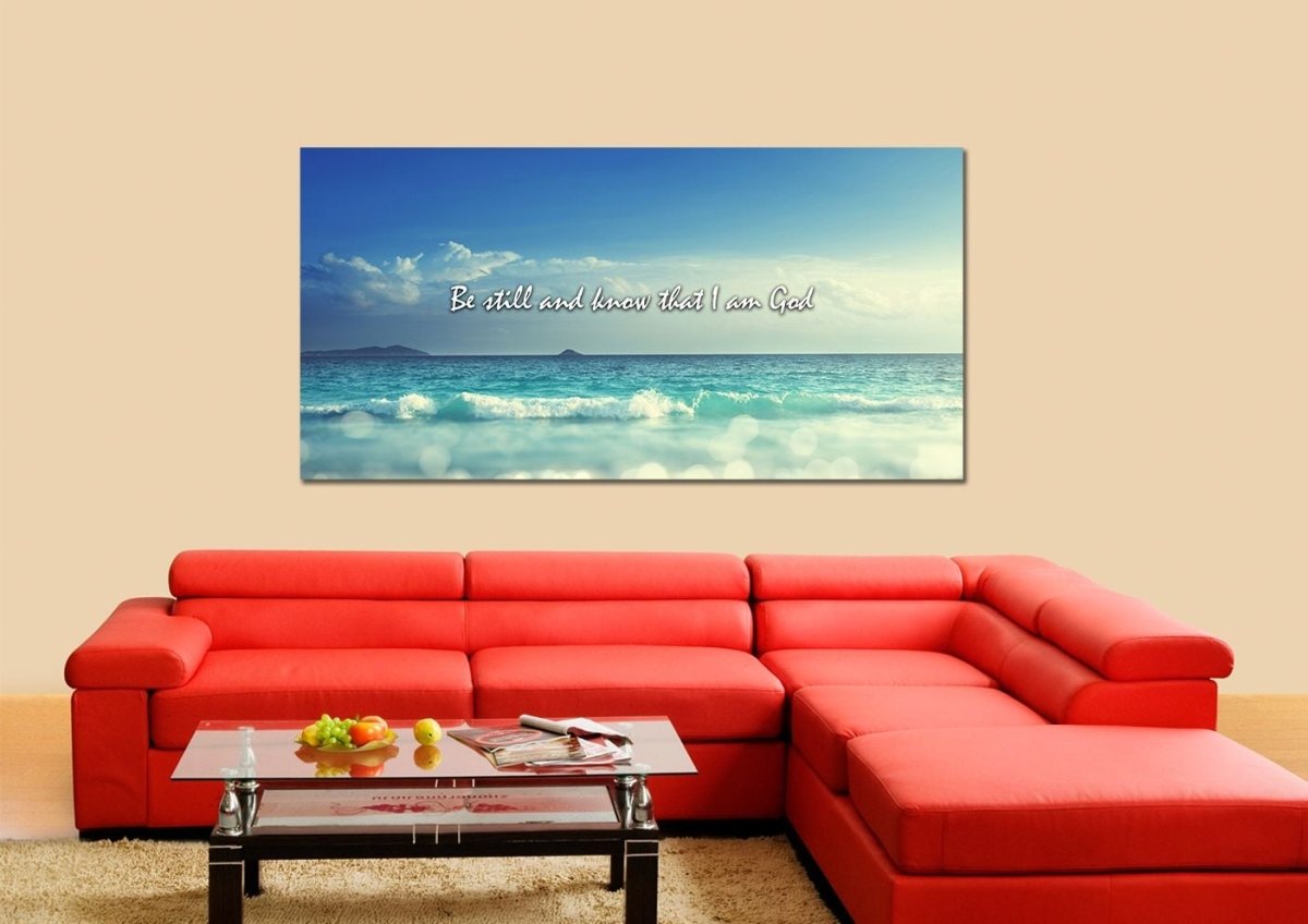 Be Still And Know That I Am God Canvas Print - Christian Canvas Wall Art