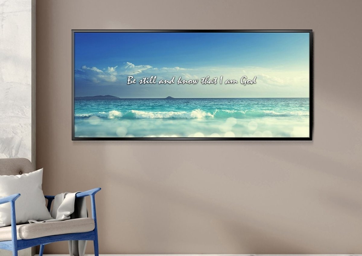Be Still And Know That I Am God Canvas Print - Christian Canvas Wall Art