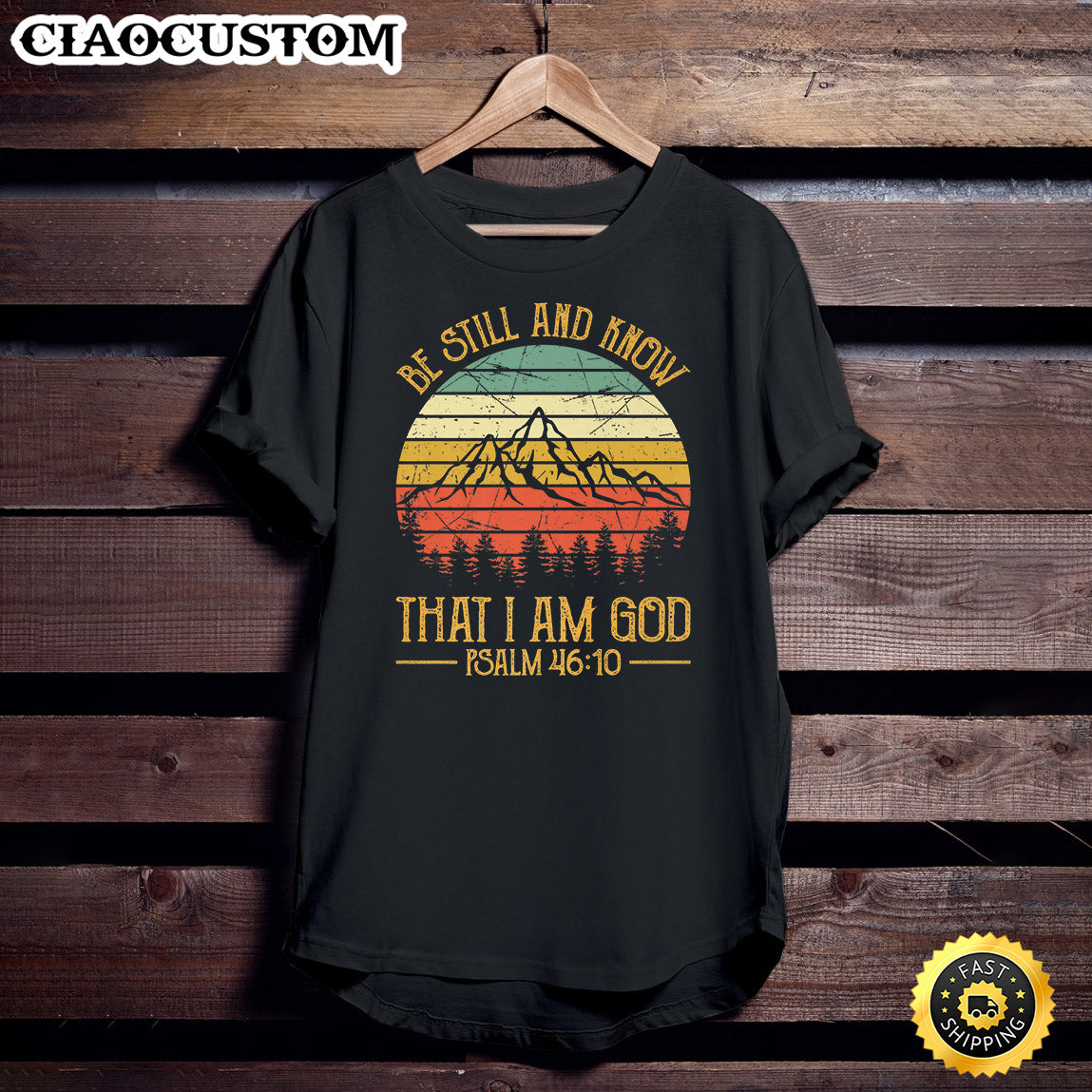 Be Still And Know That I Am God Tshirt Mens Womens Christian Premium T-Shirt - Christian Shirt