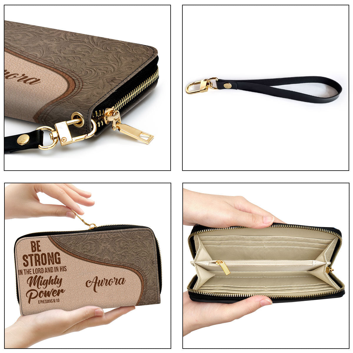 Be Strong In The Lord And In His Mighty Power - Personalized Clutch Purse - Women Clutch Purse