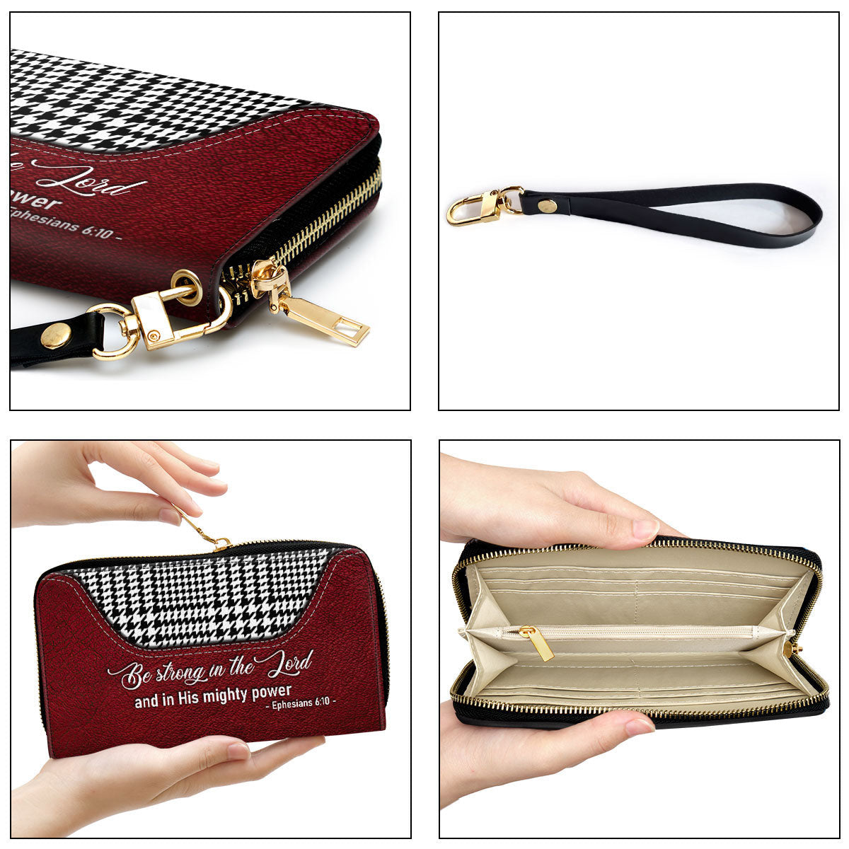 Be Strong In The Lord And In His Mighty Power Clutch Purse - Women Clutch Purse