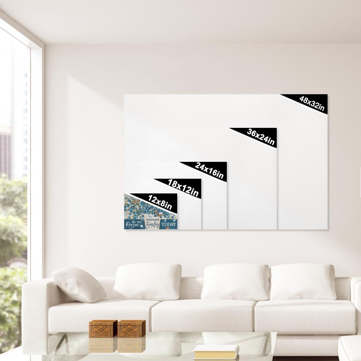 Be The Reason Someone Smiles Today God Canvas, Christian Wall Art, Home Decor