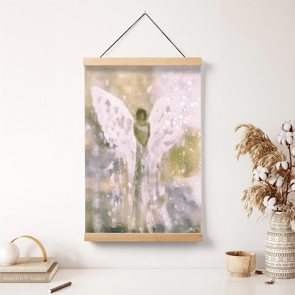 Beautiful Angel Painting Hanging Canvas Wall Art 1 - Catholic Canvas Wall Art - Religious Gift - Christian Wall Art Decor