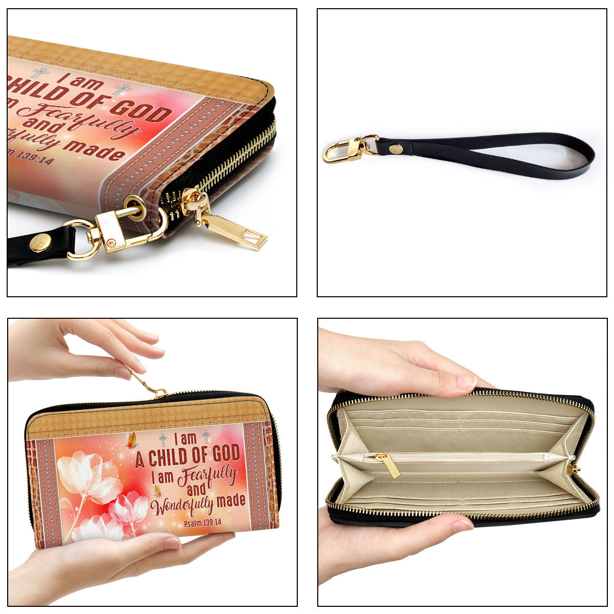 Beautiful Christian Clutch Purse - I Am Fearfully And Wonderfully Made Clutch Purse - Women Clutch Purse