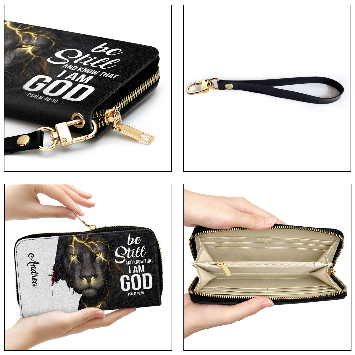 Beautiful Personalized Clutch Purse - Be Still And Know That I Am God Clutch Purse - Women Clutch Purse